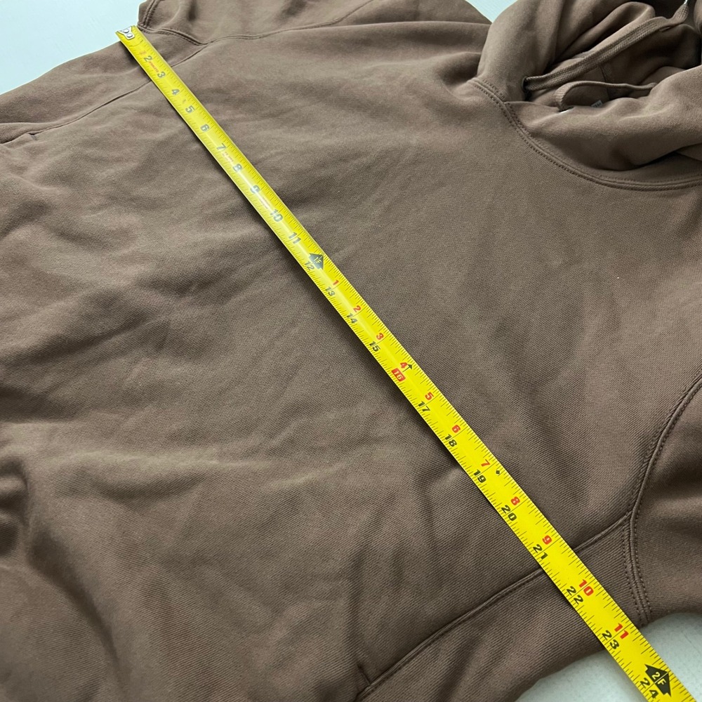 Uniqlo Hoodie Mens Medium Brown Long Sleeve Pullover - Picture 3 of 10